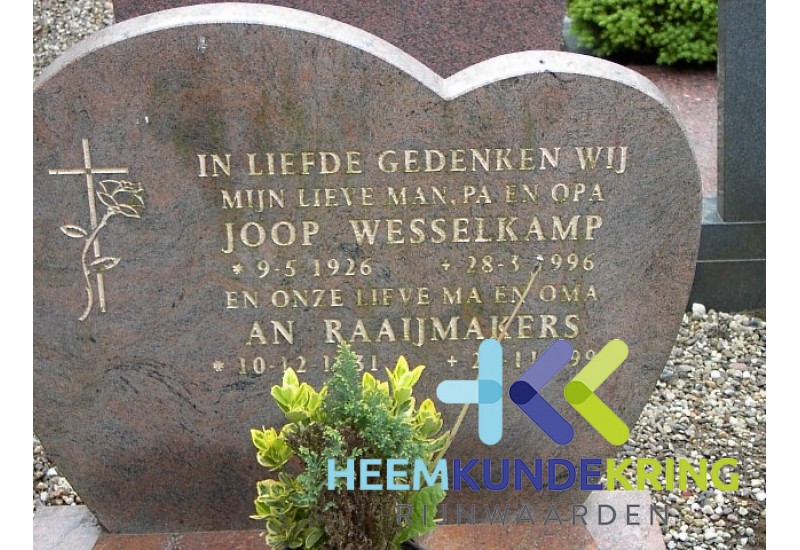 Grafstenen kerkhof Herwen Coll. HKR (49) J.Wesselkamp & A. Raaijmakers